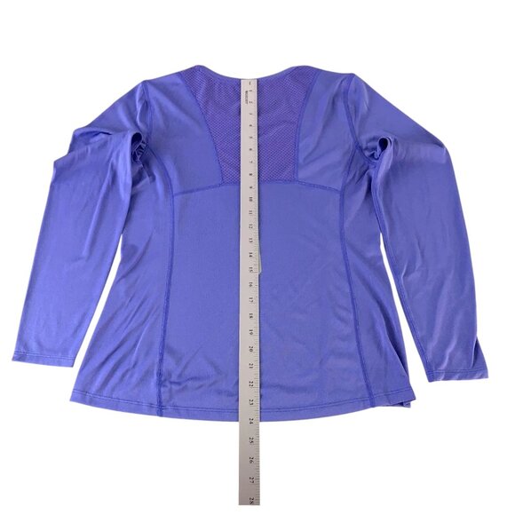 Old Navy Active Women's sz M Purple Long Sleeve Crew Neck Performance Tee Top - Picture 4 of 11